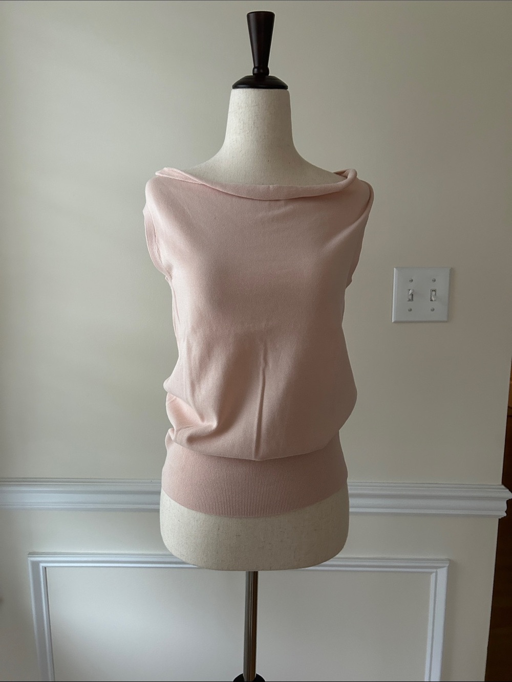 Brooks Brothers Soft Blush Pink Cowl Neck Sweater